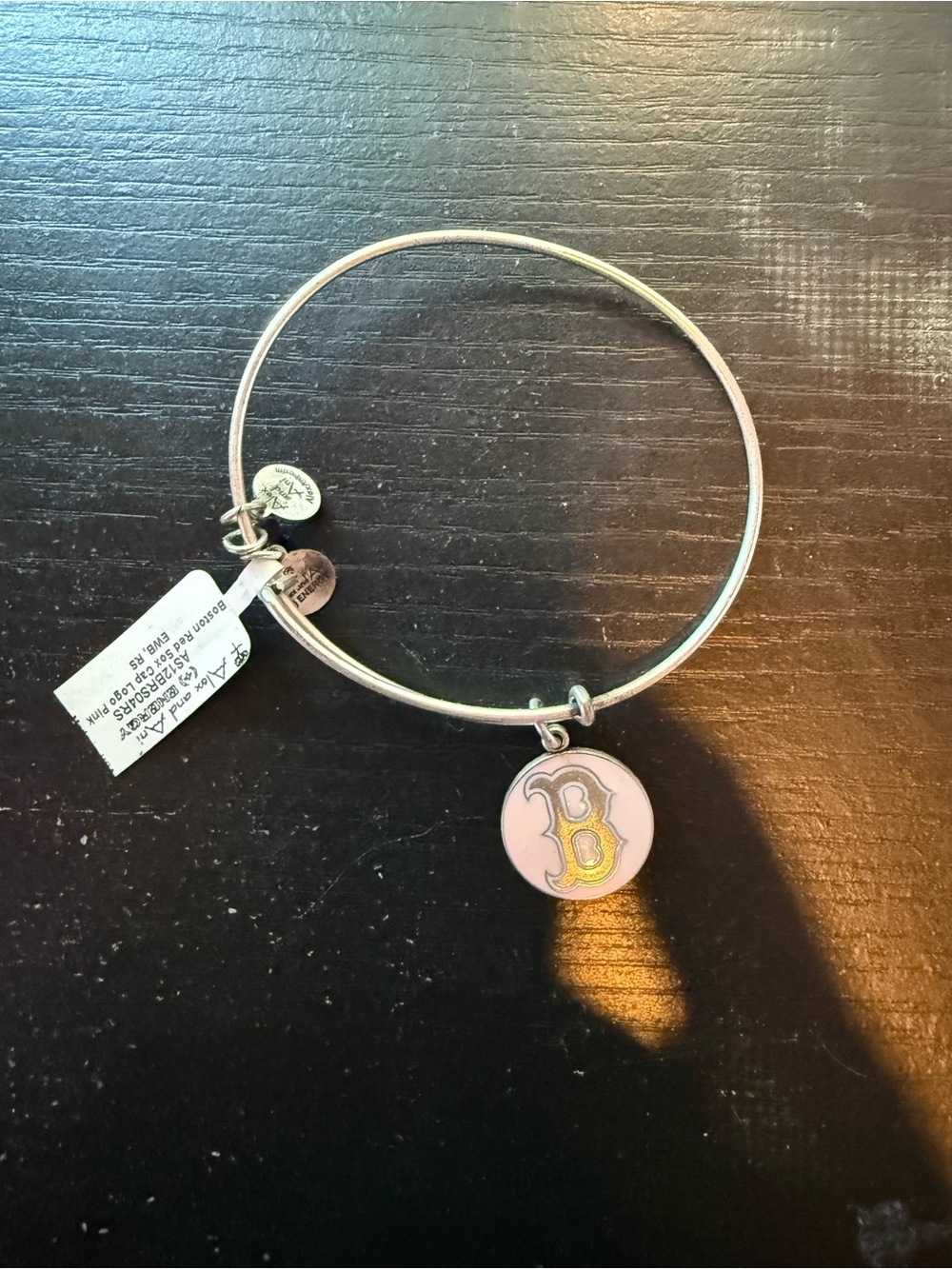 Alex and Ani Red Sox Pink Logo Bracelet NWT